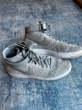 Nike AF1 Ultra Flyknit Mid Men’s 9.5 Wolf Grey Air Force One